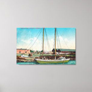 Toile Un schooner ScenePetaluma, CA d'expédition