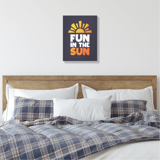 Toile Un signe qui dit plaisir sur le soleil (Insitu(Chambre))