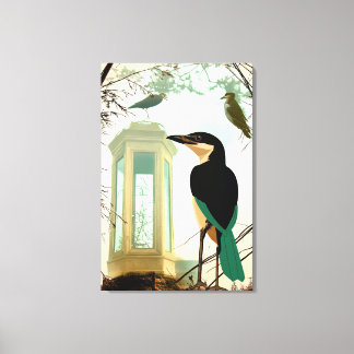 Toile Un souffle profond avant que le froid ne s'install