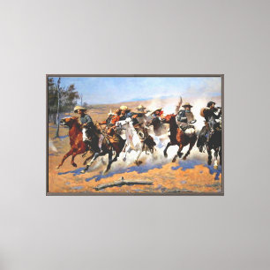 Toile Un trait pour le bois par Remington,