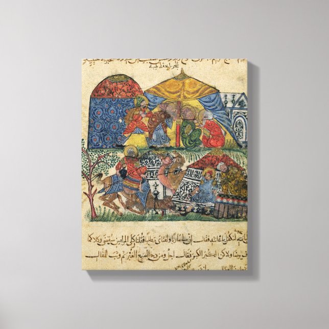 Toile Un vieil homme et un jeune homme (Recto)