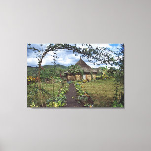 Toile Un village des Highlands, Goroka, Papouasie-Nouvel