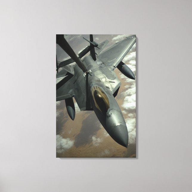 Toile Un voleur F-22 de l'armée de l'air américaine est  (Recto)