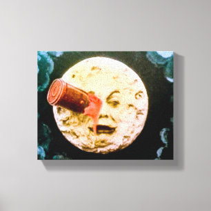 Toile Un voyage à la lune