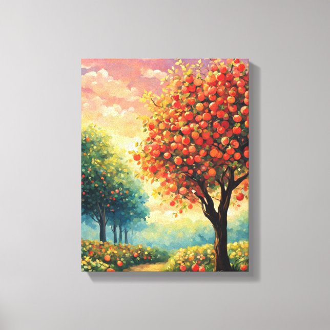 Toile Un voyage envoûtant à l'Apple Orchard (Recto)