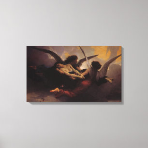 Toile Une âme emmenée au ciel par Bouguereau