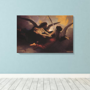 Toile Une âme emmenée au ciel par Bouguereau