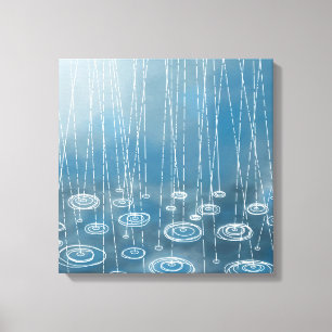 Toile Une autre peinture de jour de pluie