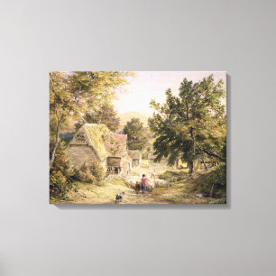 Toile Une basse cour près de princes Risborough, 1845/6