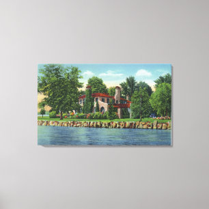 Toile Une belle résidence de lac Chautauqua