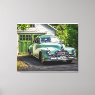 Toile Une belle Torpille Pontiac 1947 à deux tons repose