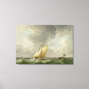 Toile Une coupe dans une brise forte (huile sur cuivre)