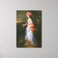 Une dame en costume mascarade, vers 1679