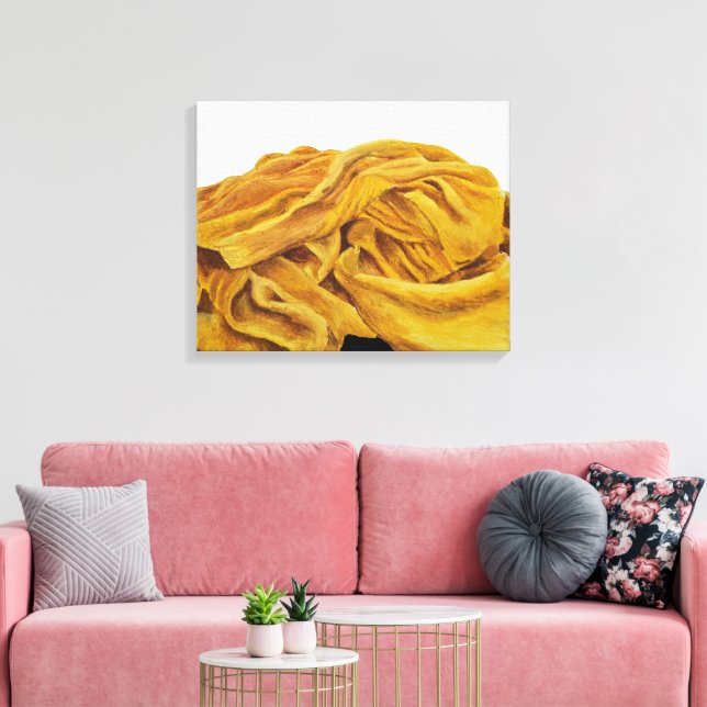 Toile Une écharpe jaune (Insitu(Salon))