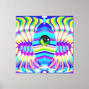 Toile Une étoile à un oeil Bête Ken Gage Art psychédéliq