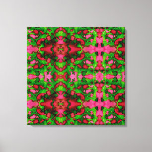 Toile Une étude en rose et vert