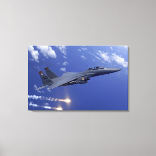 Toile Une grève Eagle de l'Armée de l'Air F-15E