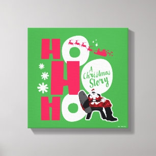 Toile Une histoire de Noël Ho Ho Ho