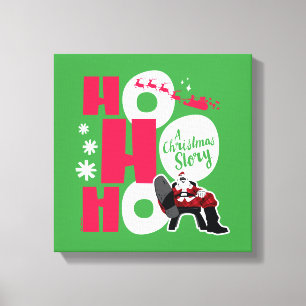Toile Une histoire de Noël Ho Ho Ho