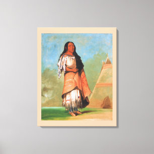Toile Une Indienne Fière Des Pieds-Noirs, George Catlin