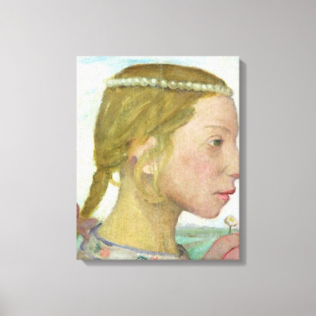 Toile Une jeune fille (Recto)