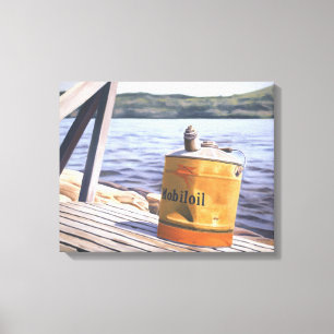 Toile Une journée au lac 1996