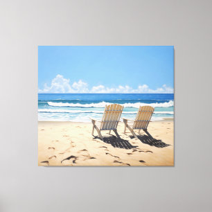 Toile Une paire dans le réalisme paradisiaque Peindre la