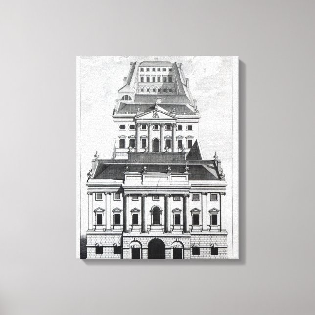 Toile Une perspective de la Banque d'Angleterre (Recto)