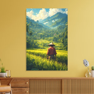 Toile Une récolte paisible
