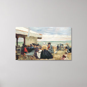 Toile Une scène de plage