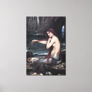 Toile Une sirène John William Waterhouse Mythologique