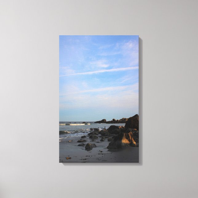 Toile Une soirée sur la plage de faucon (Recto)