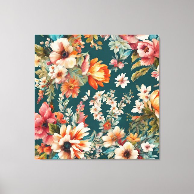 Toile Une superbe florale estivale comme la peinture (Recto)
