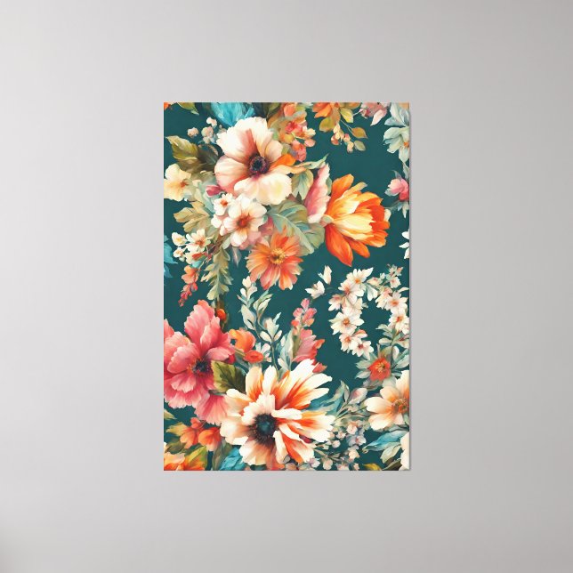 Toile Une superbe florale estivale comme la peinture (Recto)