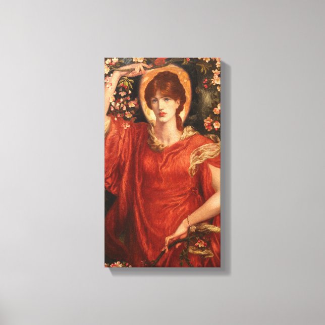 Toile Une Vision De FIammetta 1878 Dante Gabriel Rossett (Recto)