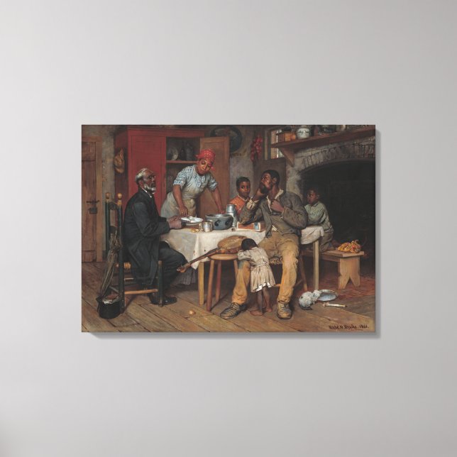 Toile Une visite pastorale (Recto)