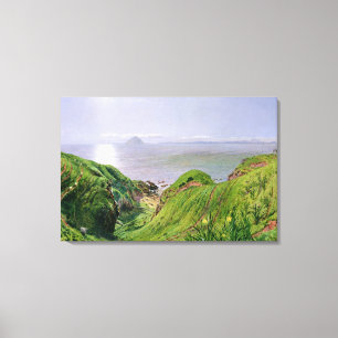 Toile Une vue d'Ailsa Craig et l'île d'Arran, 1860