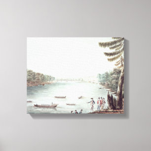 Toile Une vue de Ticonderoga d'un point