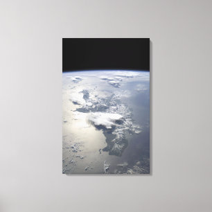 Toile Une vue panoramique de l'île de Hispaniola