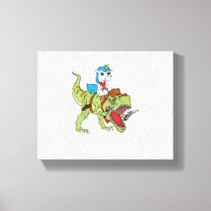 Toile Unicorn équitation Dinosaur Enfants Garçons Filles