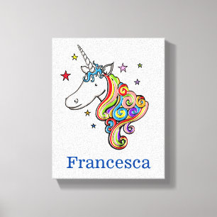 Toile Unicorne de Rainbow