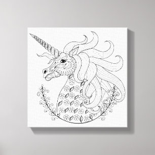 Toile Unicorne inspirée