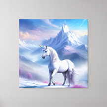 Unicorne mystique dans un royaume d'Imaginaire mag