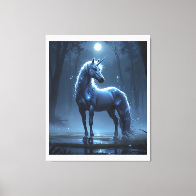 Toile Unicorne Theme Canvas Art (Recto)