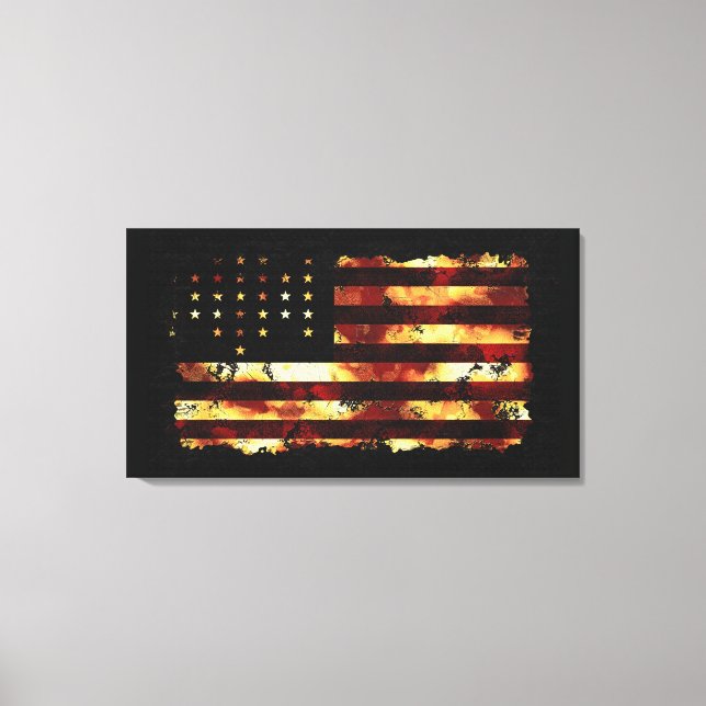 Toile Union Flag, Guerre civile, Étoiles & Grilles, État (Recto)