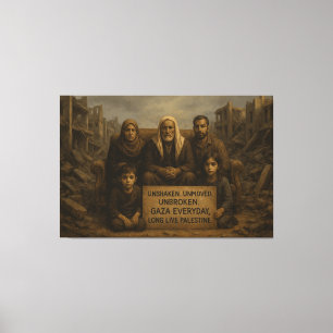Toile Unshaken. Non déplacé. Sans rupture. — Gaza tous l