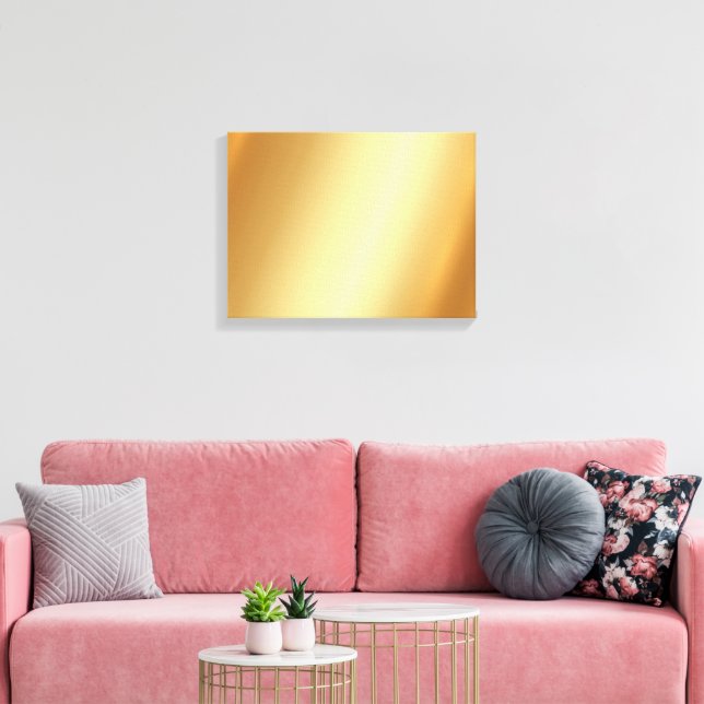 Toile Upload Your Photo on Horizontal Gold Background (Insitu(Salon))