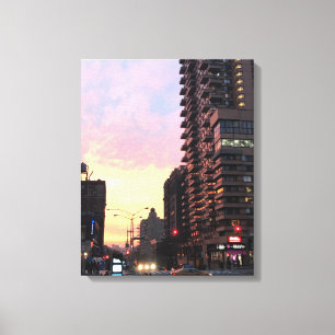 Toile Upper West Side Sunset New York Photo Art