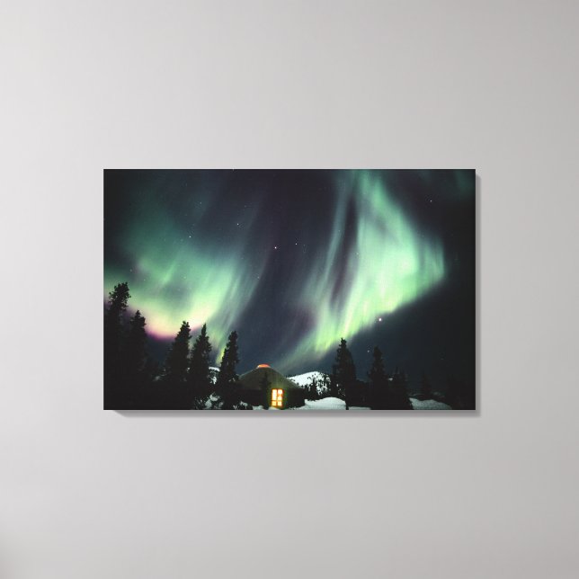 Toile USA, Alaska, Chena Hot Springs. Aurora (Recto)