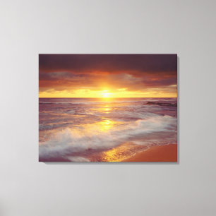 Toile USA, Californie, San Diego. La plage de Sunset Cli